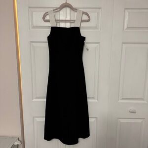 Halogen Strapless Black and White Dress